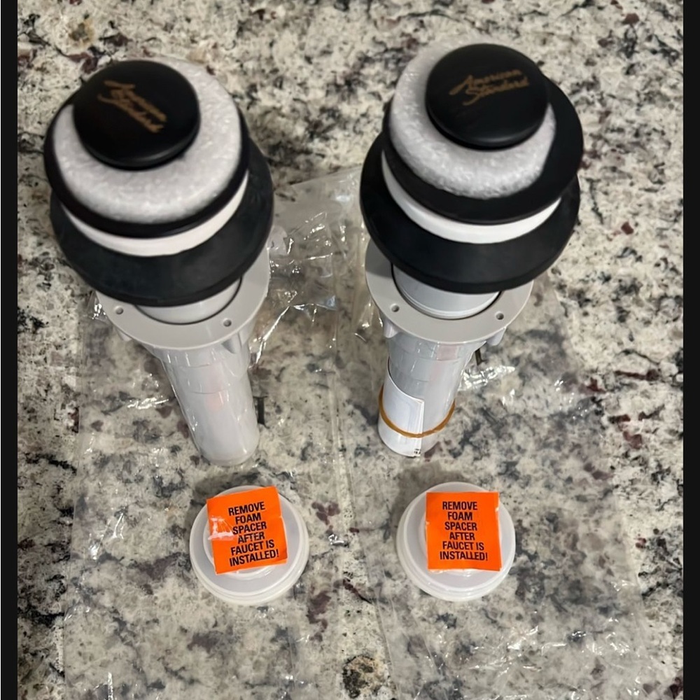 2 American Standard Push Pop Up Bronze Drains